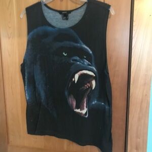 Navy gorilla boxy fit tank top forever 21 large